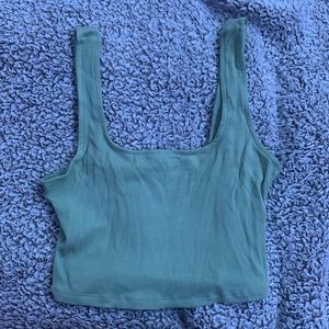 Charlotte Russe- Green Cropped Tank